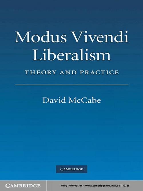 Cover of the book Modus Vivendi Liberalism by David McCabe, Cambridge University Press