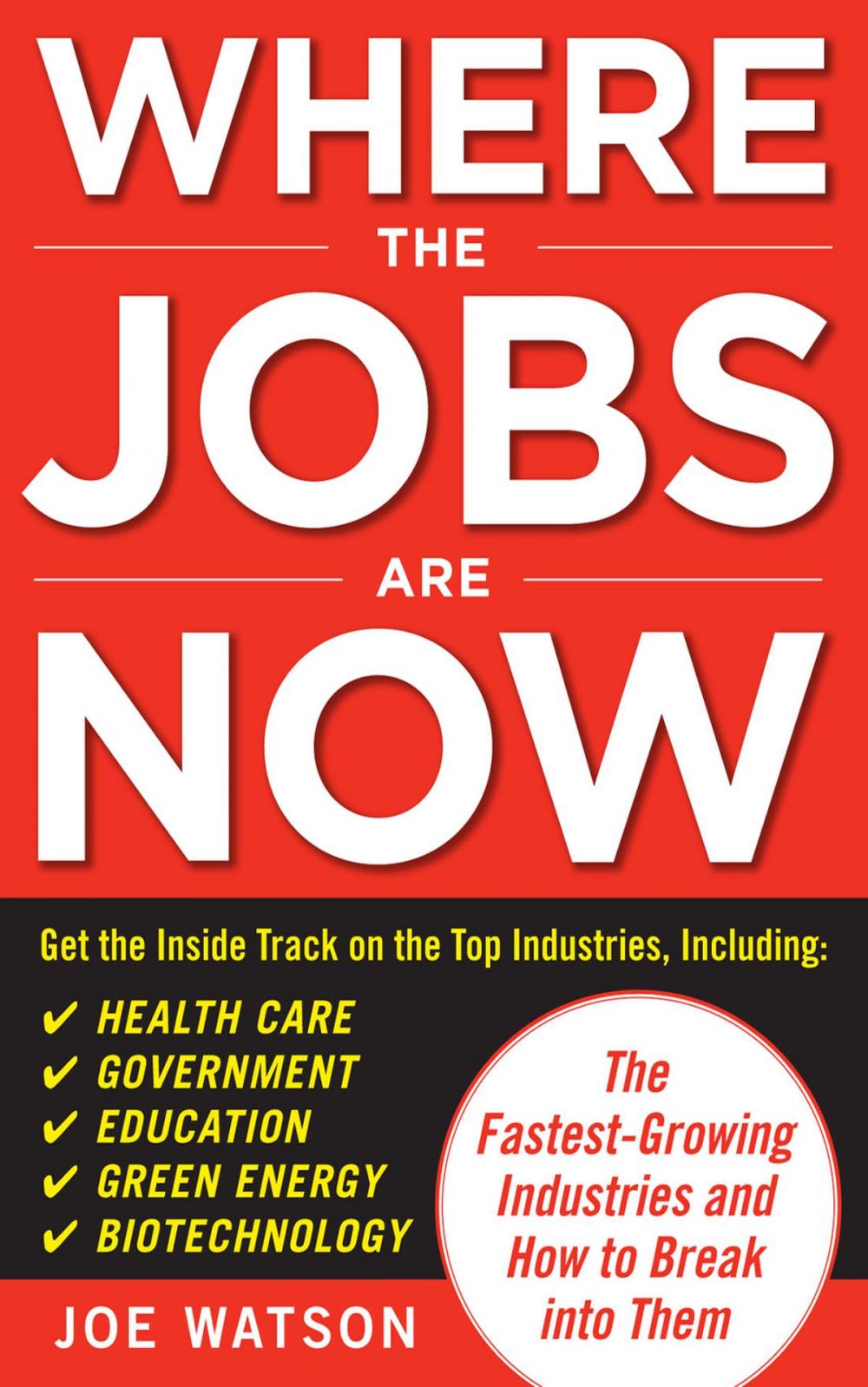 Big bigCover of Where the Jobs Are Now: The Fastest-Growing Industries and How to Break Into Them