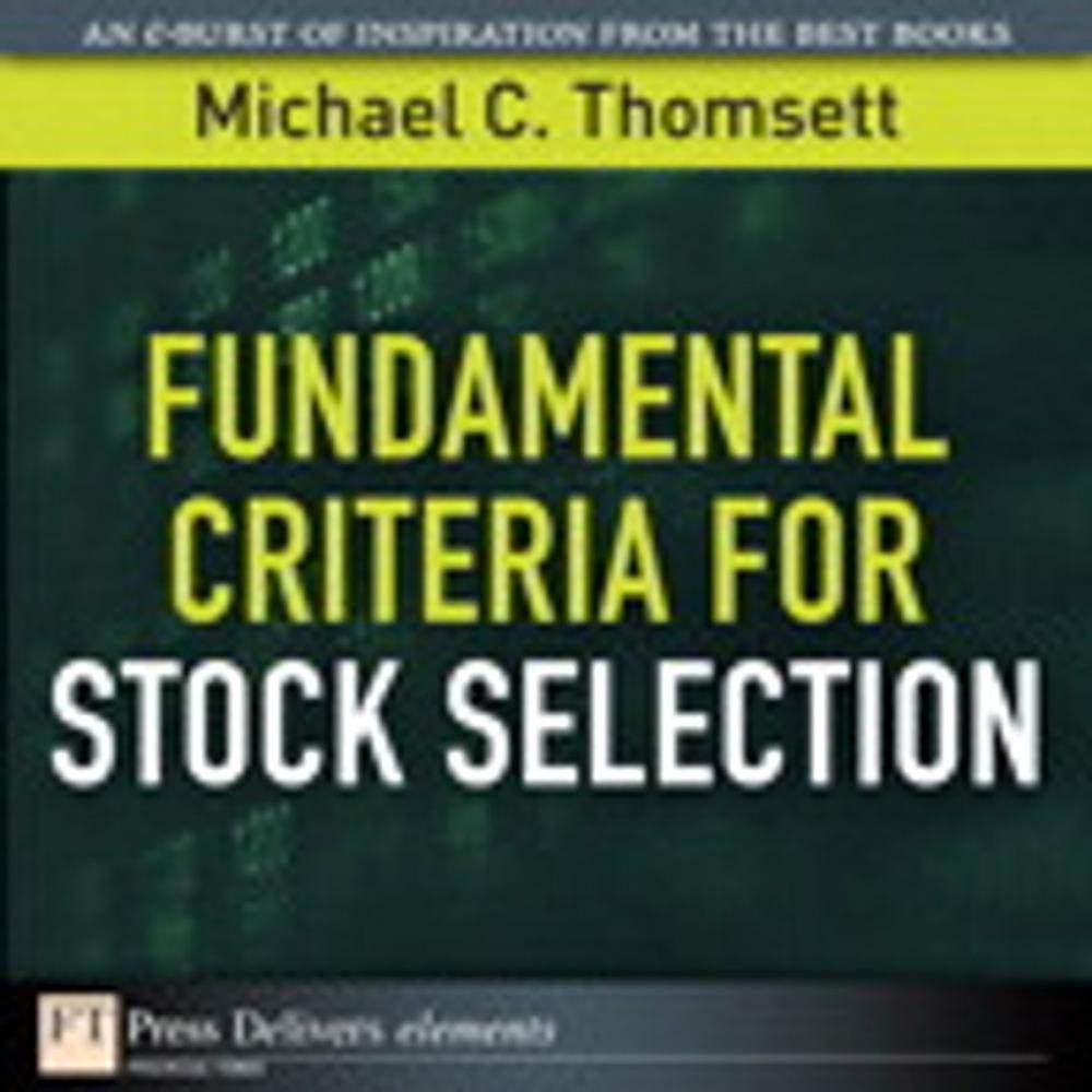 Big bigCover of Fundamental Criteria for Stock Selection