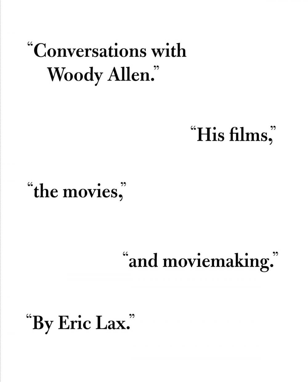 Big bigCover of Conversations with Woody Allen