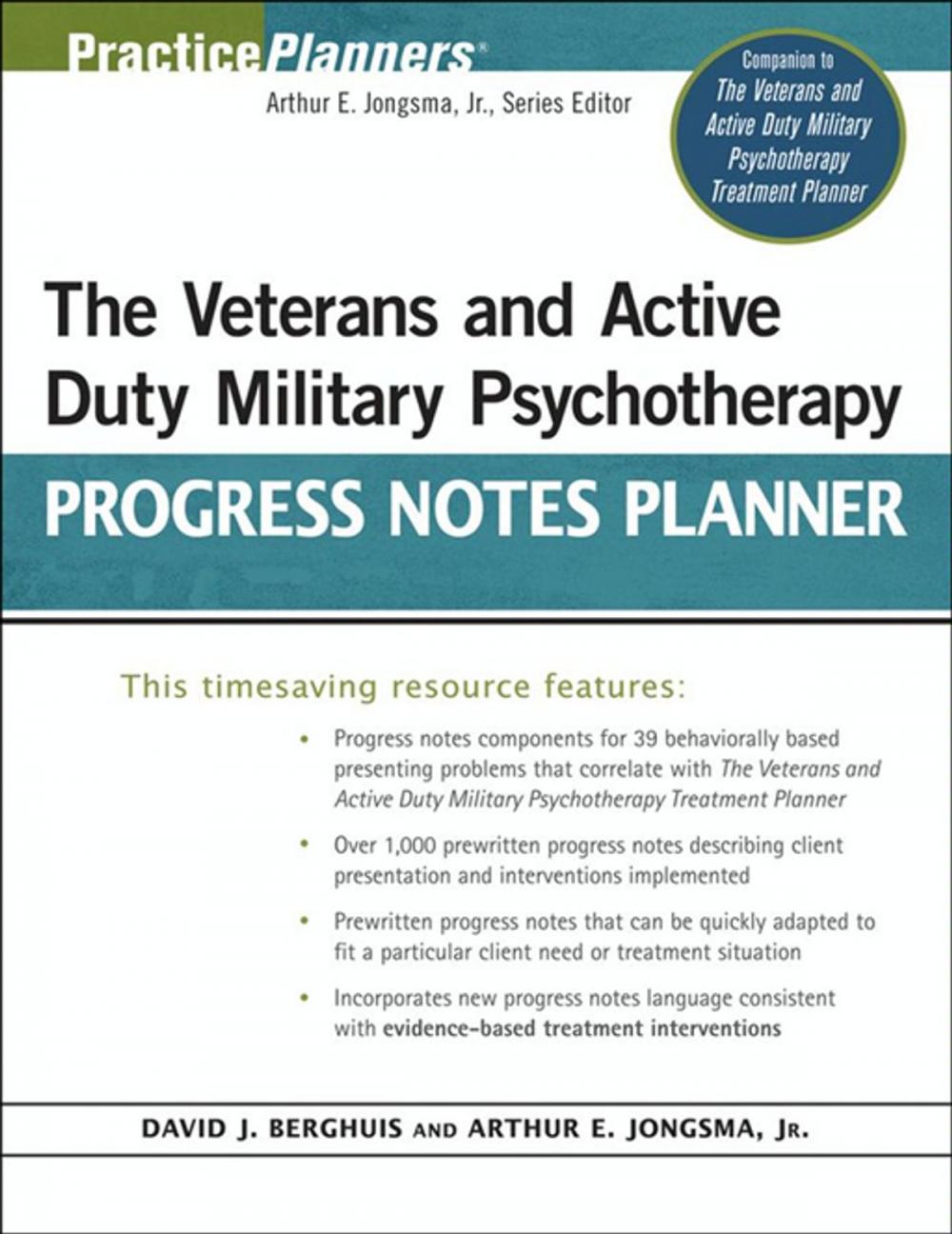 Big bigCover of The Veterans and Active Duty Military Psychotherapy Progress Notes Planner