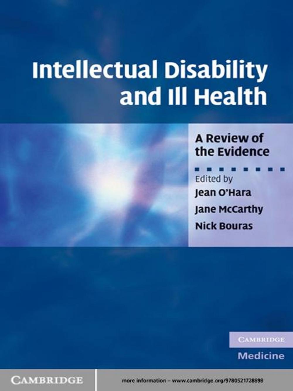 Big bigCover of Intellectual Disability and Ill Health