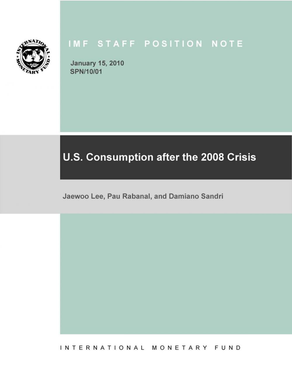 Big bigCover of U.S. Consumption after the 2008 Crisis