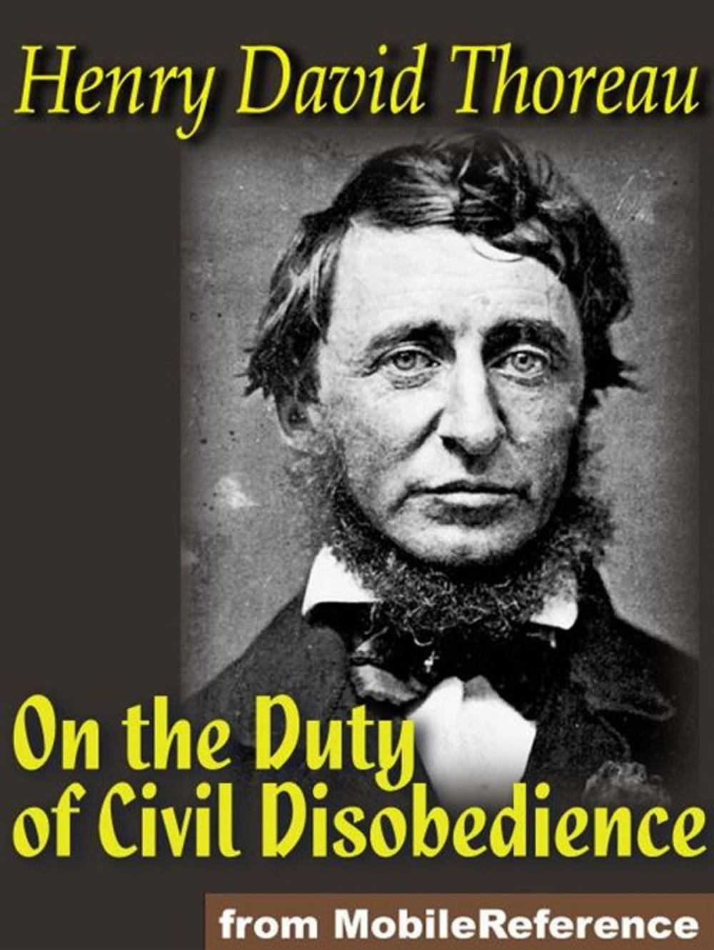 Big bigCover of On The Duty Of Civil Disobedience (Mobi Classics)