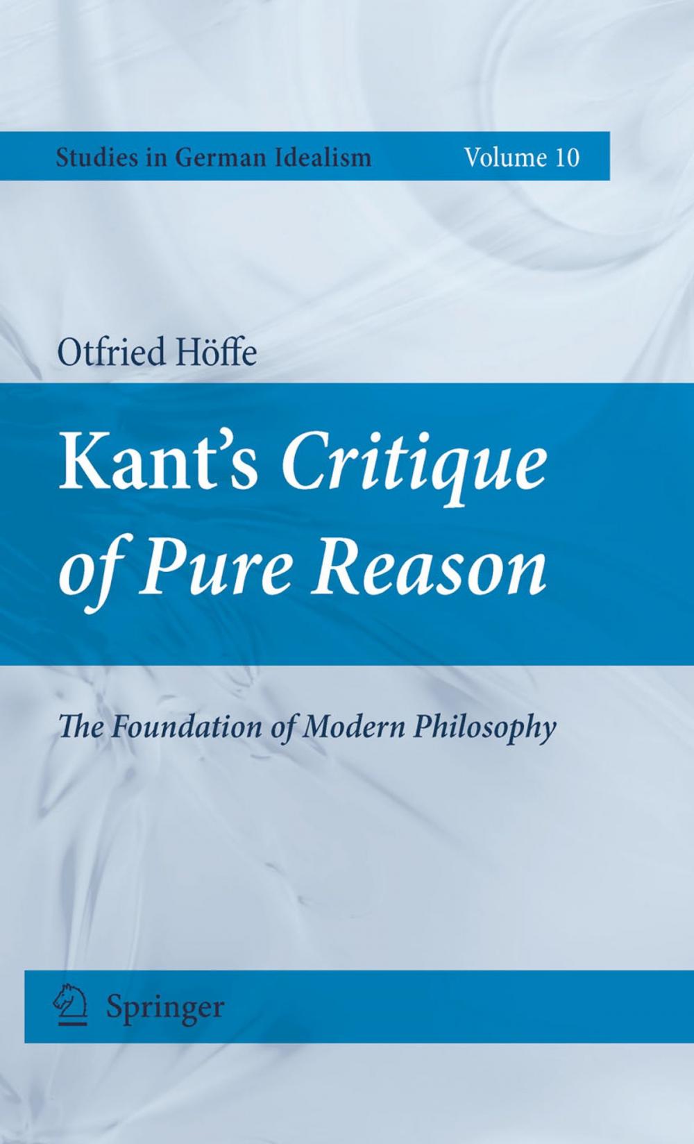 Big bigCover of Kant's Critique of Pure Reason