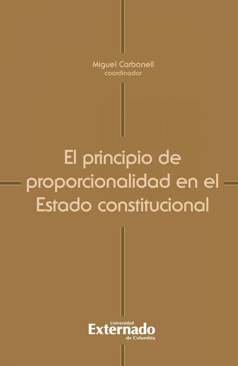 Big bigCover of El principio de proporcionalidad en el Estado constitucional