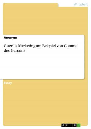 Cover of the book Guerilla Marketing am Beispiel von Comme des Garcons by Christine Loran