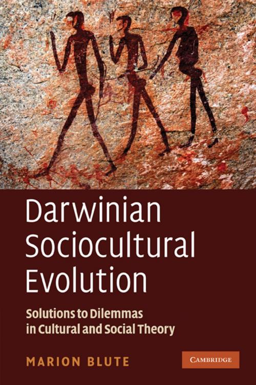 Cover of the book Darwinian Sociocultural Evolution by Marion Blute, Cambridge University Press