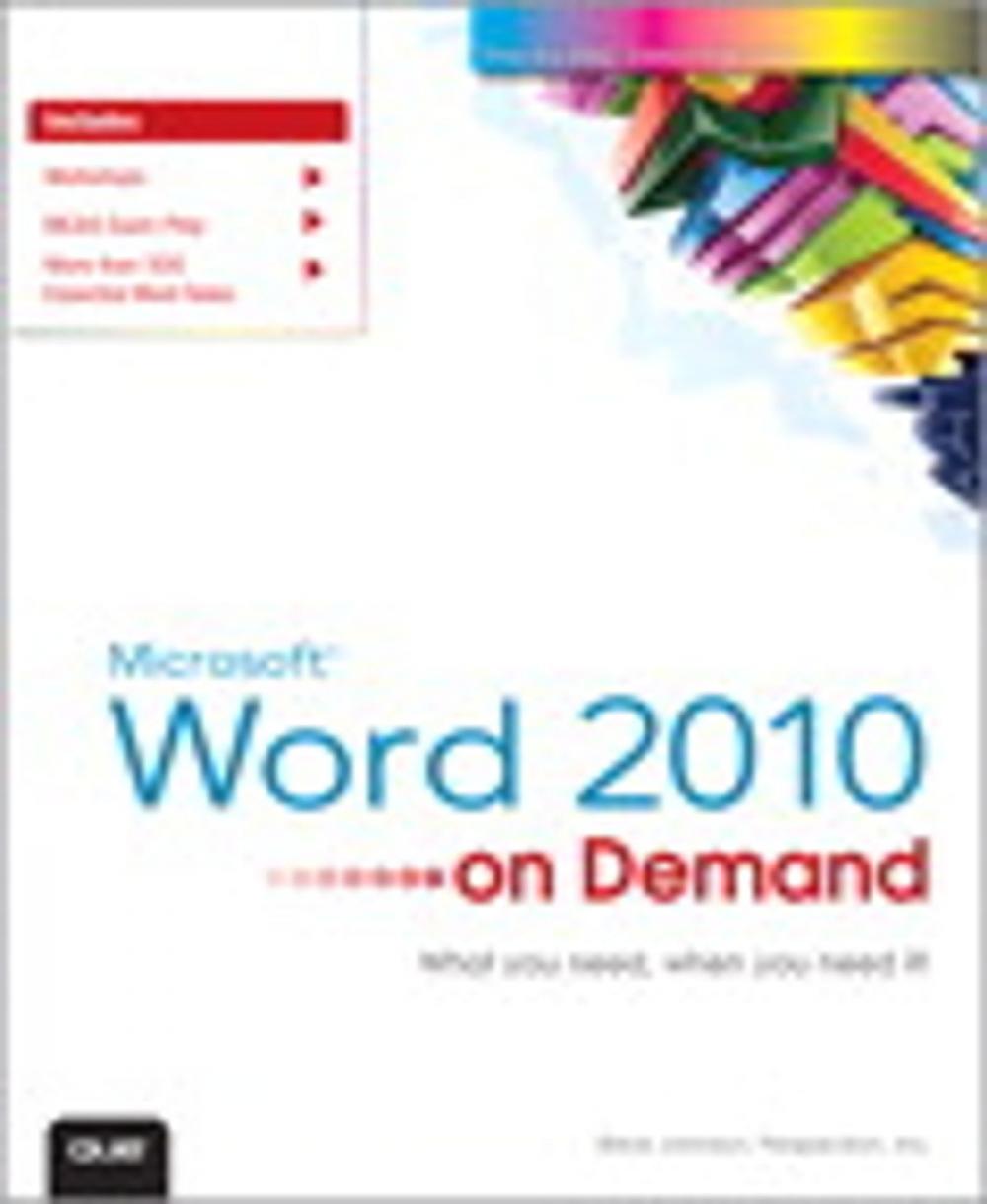 Big bigCover of Microsoft Word 2010 On Demand