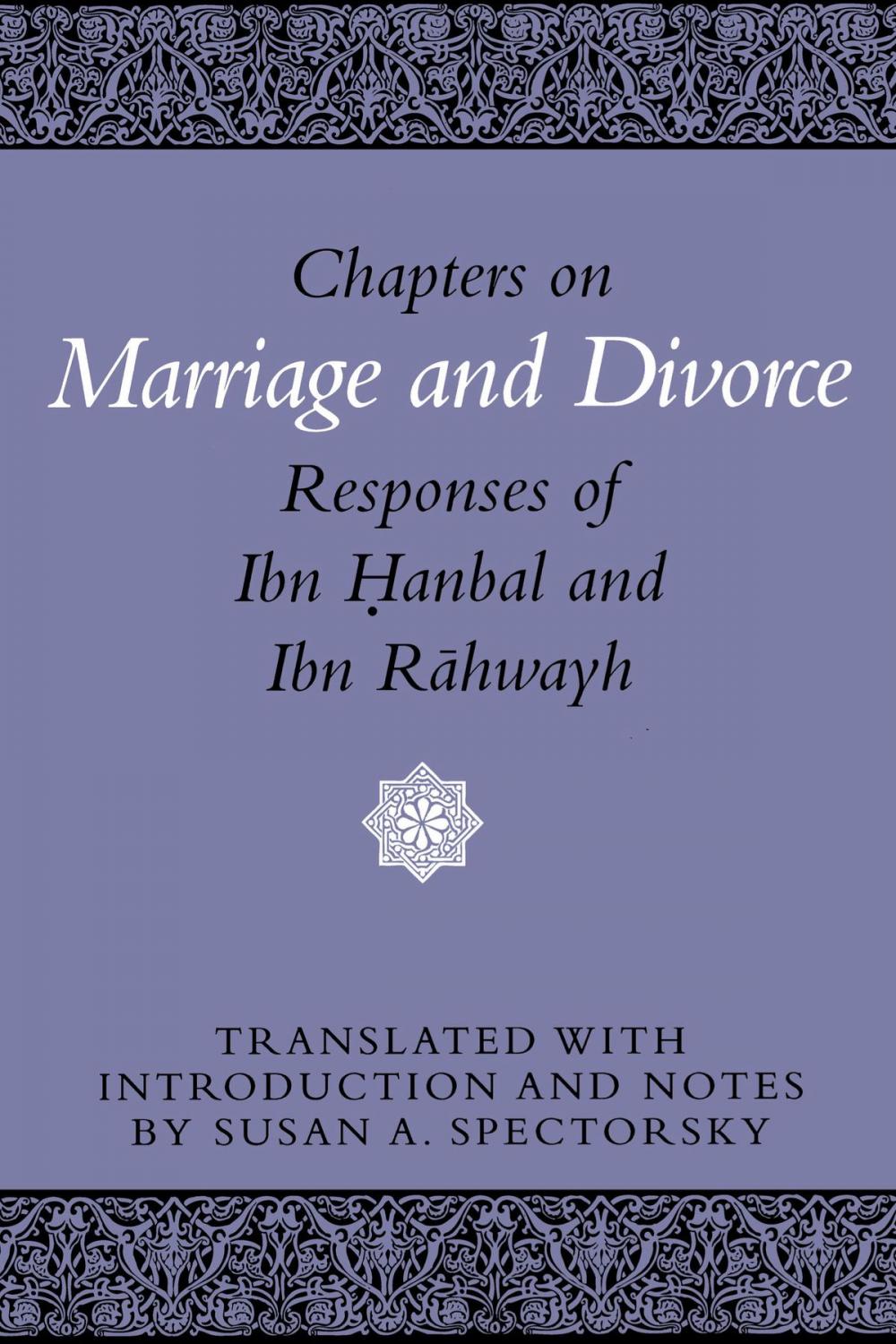 Big bigCover of Chapters on Marriage and Divorce