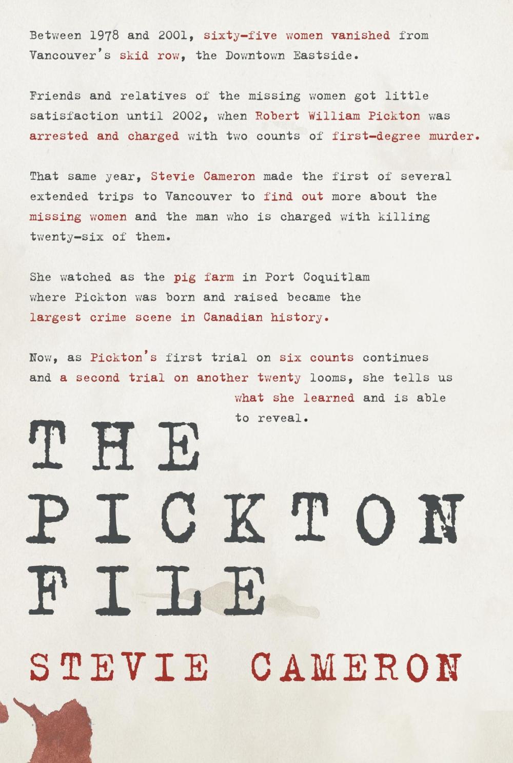 Big bigCover of The Pickton File