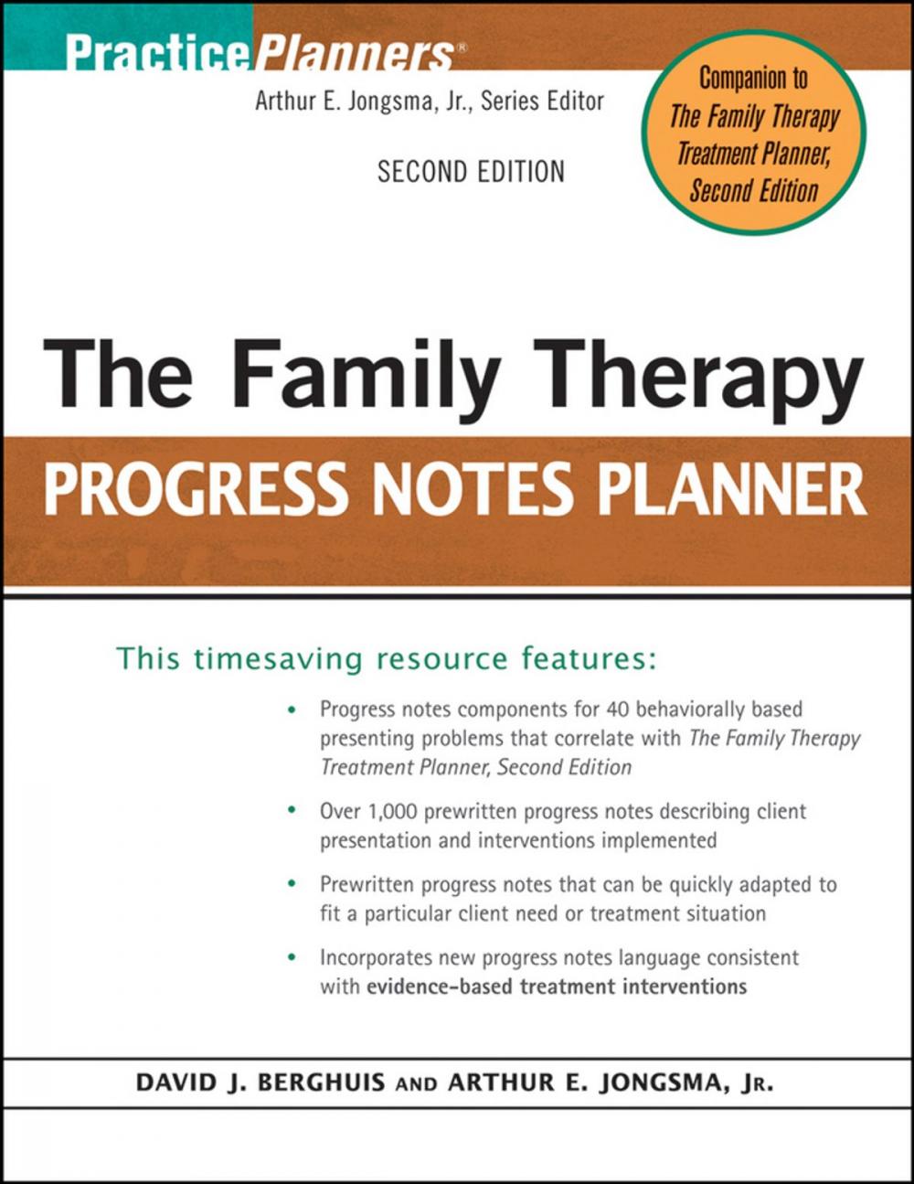 Big bigCover of The Family Therapy Progress Notes Planner