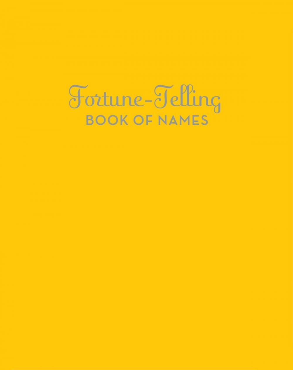 Big bigCover of Fortune-Telling Book of Names