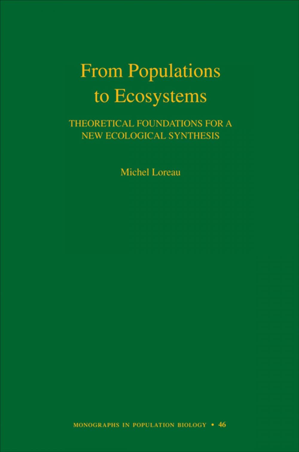 Big bigCover of From Populations to Ecosystems