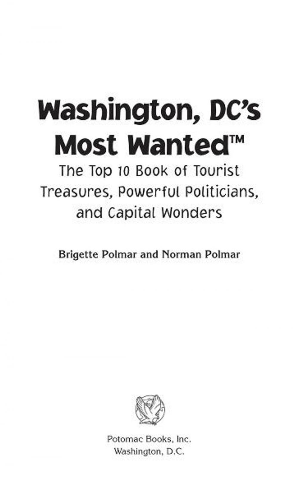 Big bigCover of Washington DC's Most Wanted™