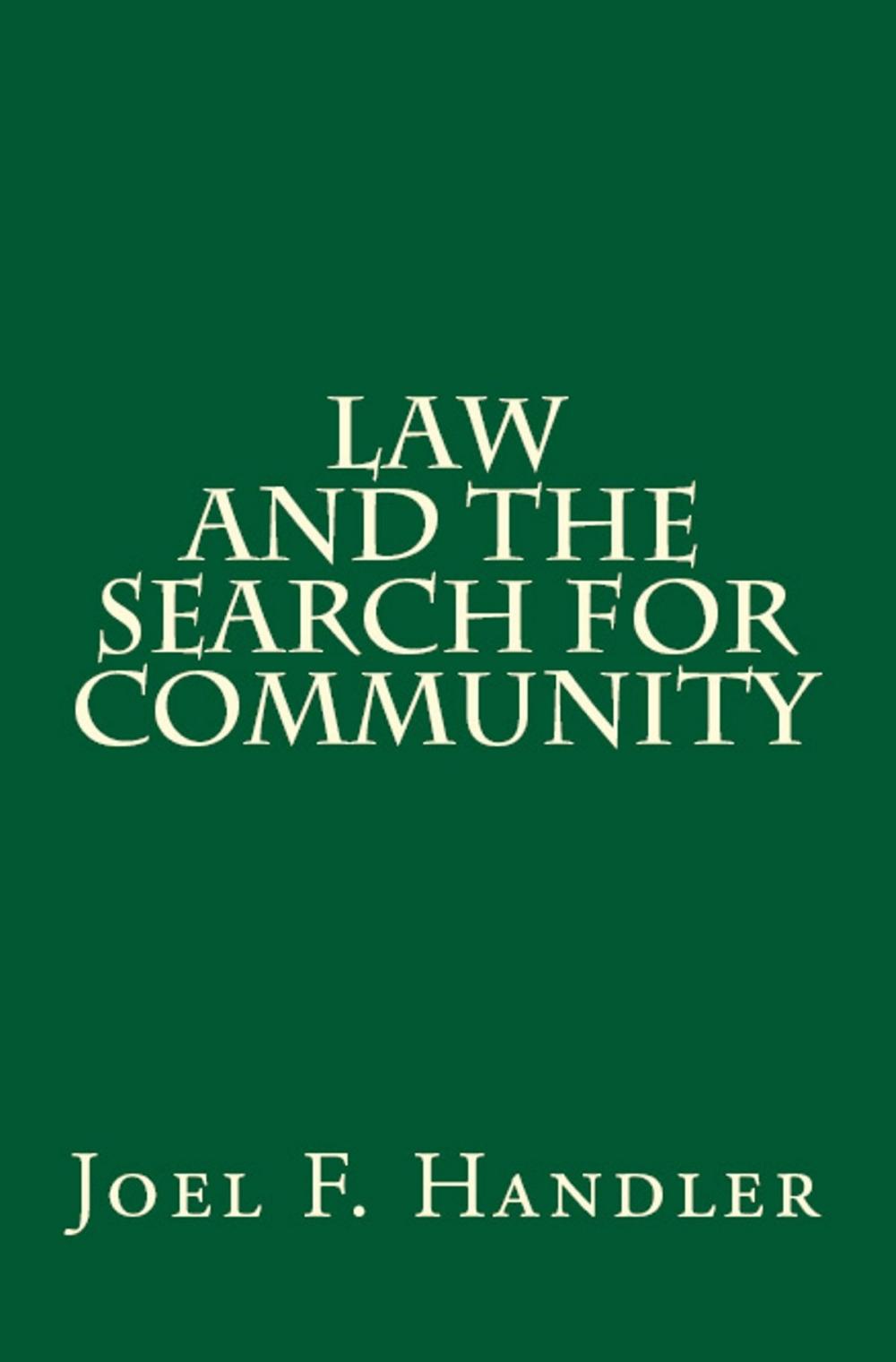 Big bigCover of Law and the Search for Community