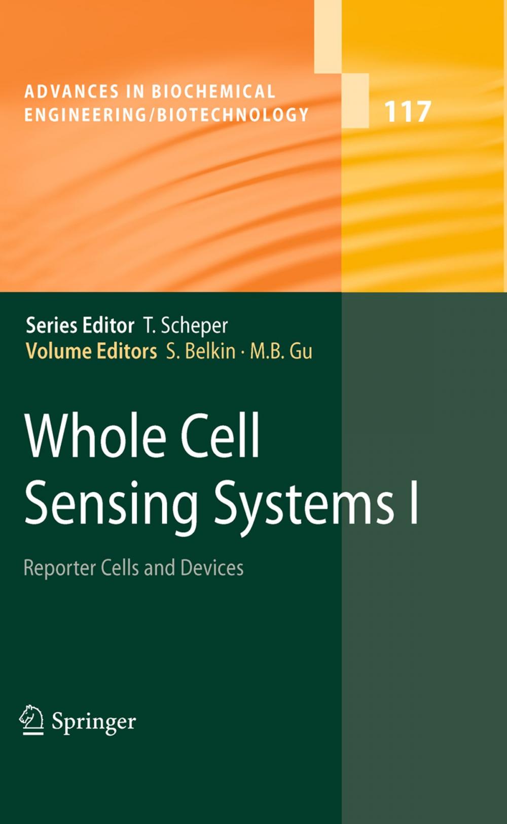 Big bigCover of Whole Cell Sensing Systems I