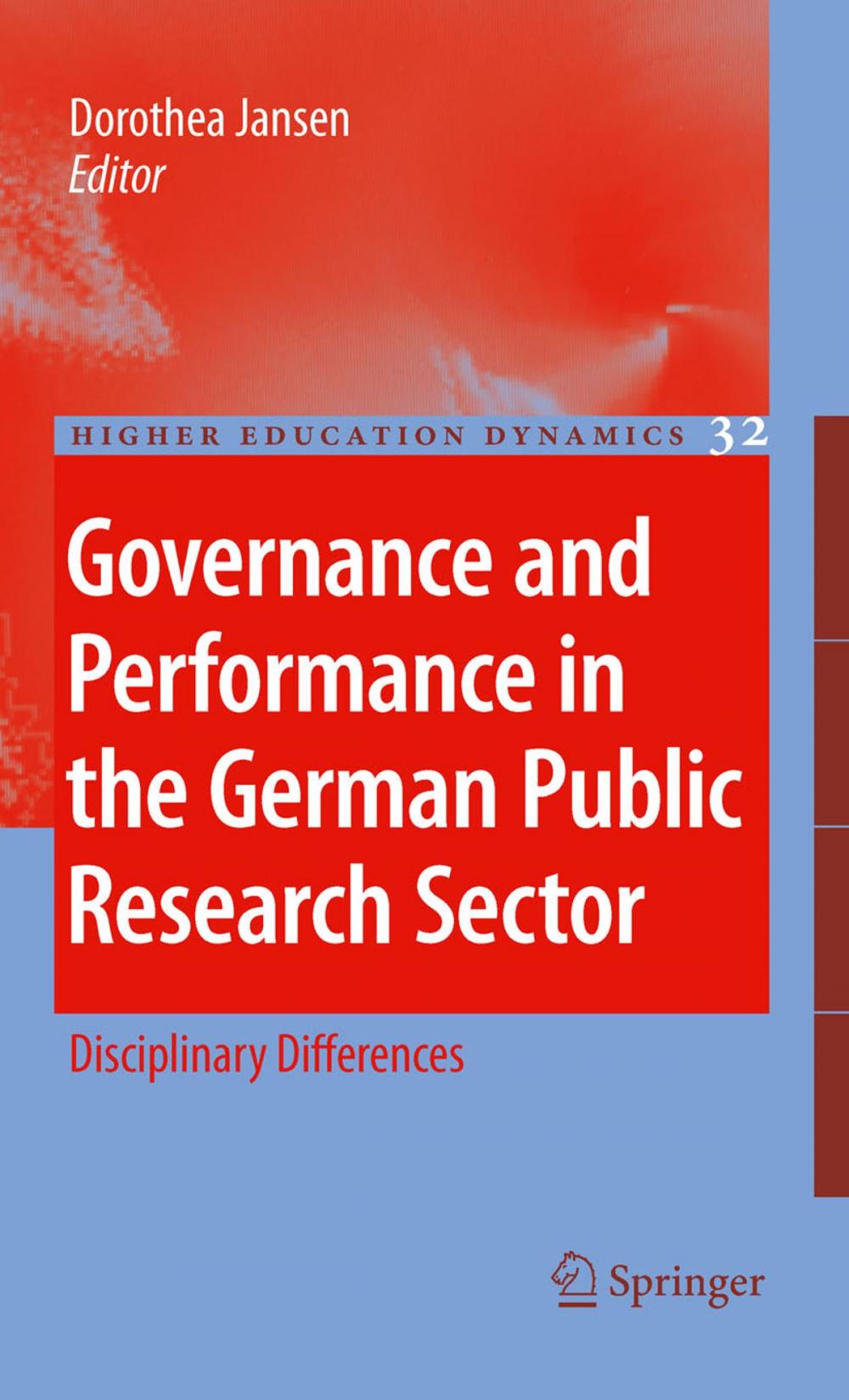 Big bigCover of Governance and Performance in the German Public Research Sector