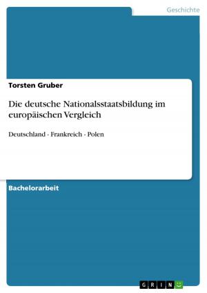 Cover of the book Die deutsche Nationalsstaatsbildung im europäischen Vergleich by David Brückner