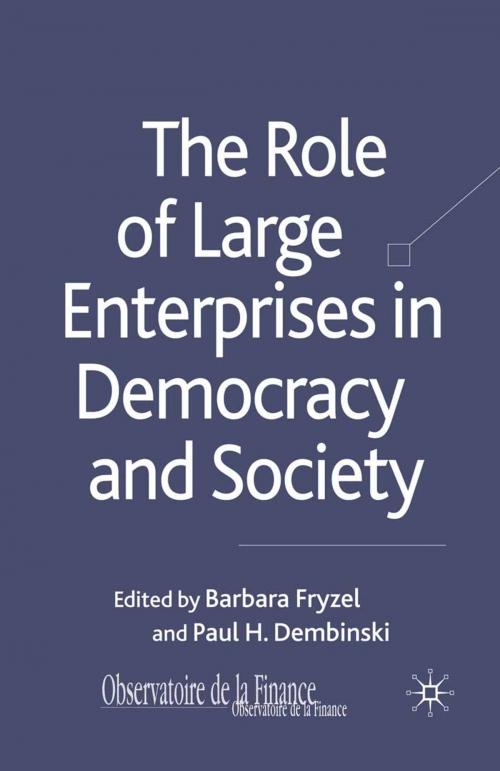 Cover of the book The Role of Large Enterprises in Democracy and Society by , Palgrave Macmillan UK