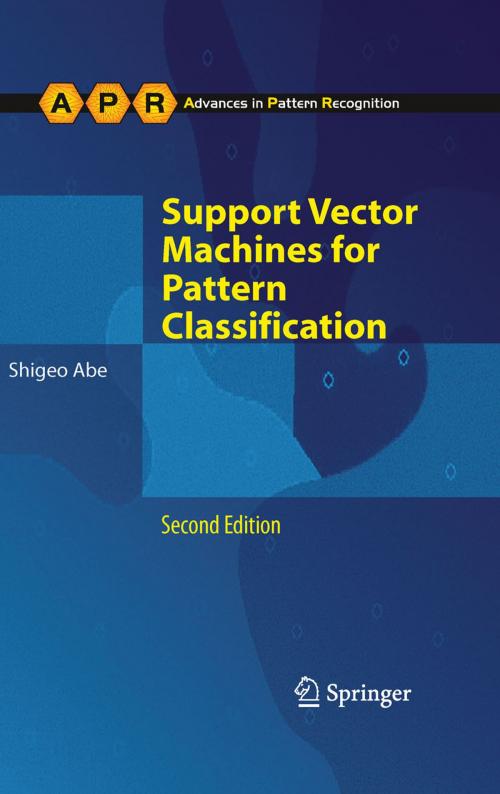 Cover of the book Support Vector Machines for Pattern Classification by Shigeo Abe, Springer London