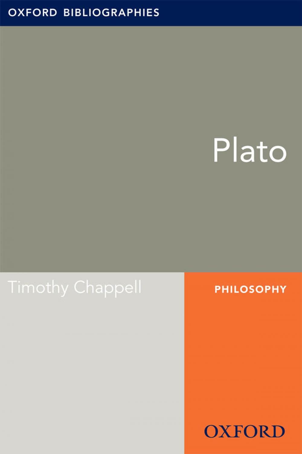 Big bigCover of Plato: Oxford Bibliographies Online Research Guide