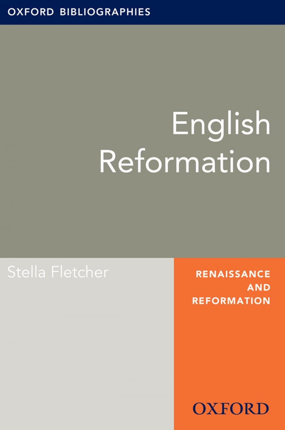 Big bigCover of English Reformation: Oxford Bibliographies Online Research Guide