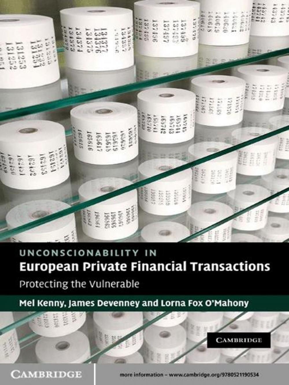 Big bigCover of Unconscionability in European Private Financial Transactions