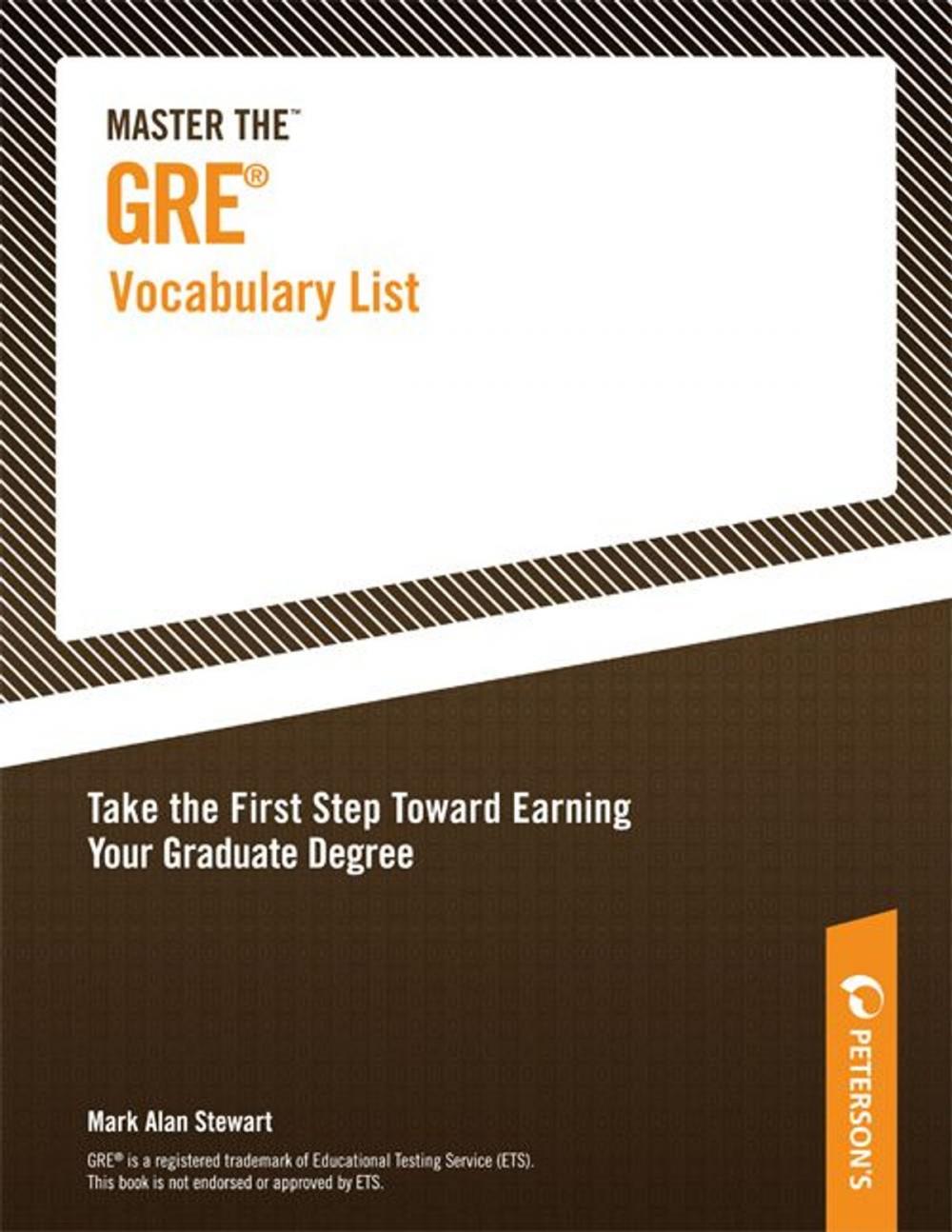 Big bigCover of Master the GRE Vocabulary List