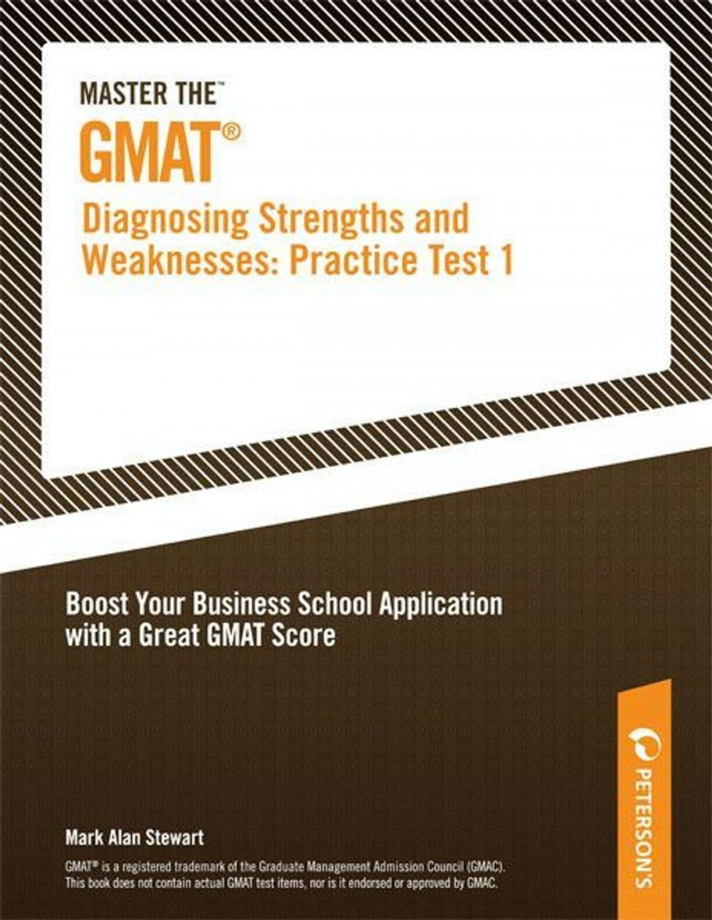 Big bigCover of Master the GMAT--Diagnosing Strengths and Weaknesses: Practice Test 1