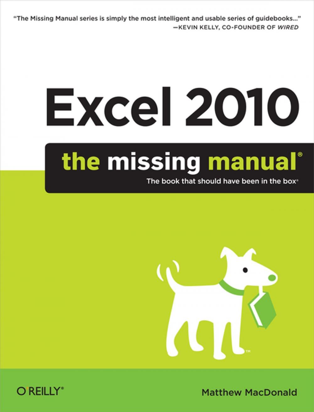 Big bigCover of Excel 2010: The Missing Manual