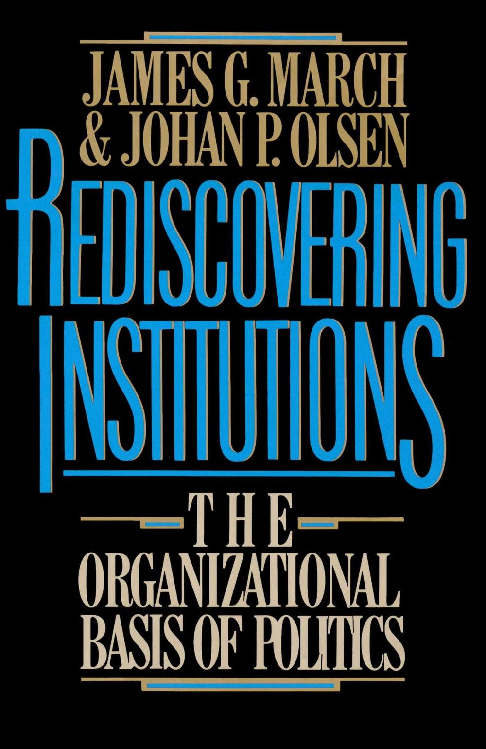 Big bigCover of Rediscovering Institutions