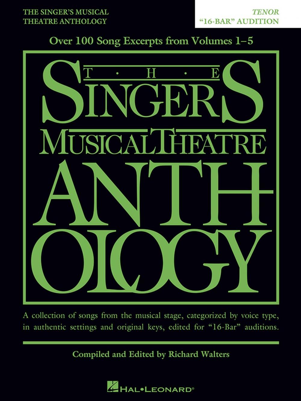 Big bigCover of The Singer's Musical Theatre Anthology - "16-Bar" Audition