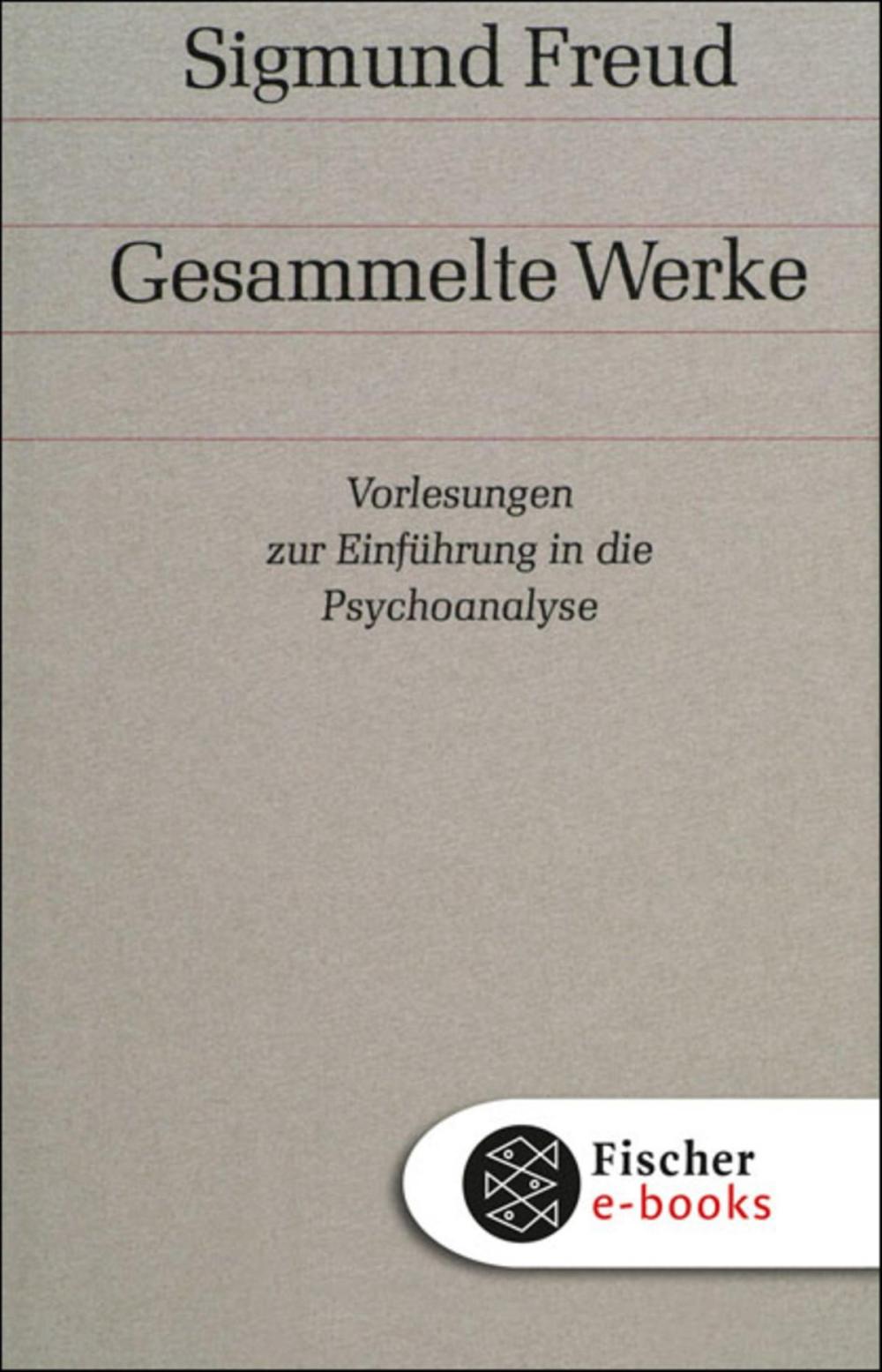 Big bigCover of Vorlesungen zur Einführung in die Psychoanalyse