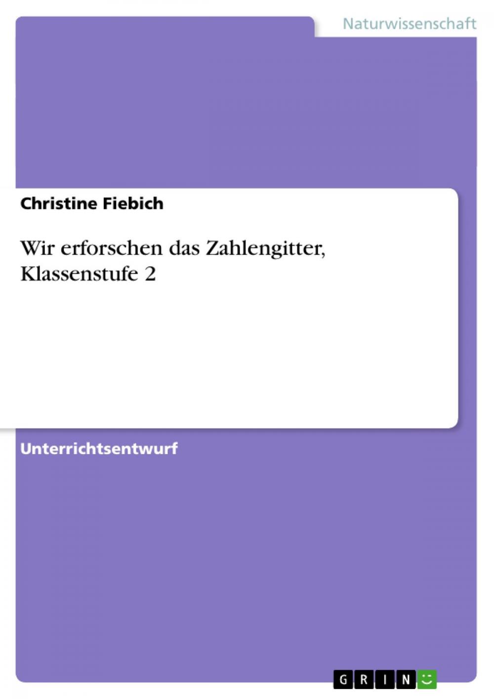 Big bigCover of Wir erforschen das Zahlengitter, Klassenstufe 2