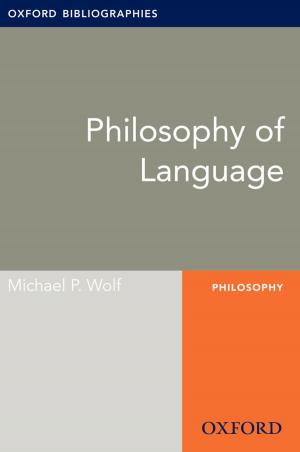 Book cover of Philosophy of Language: Oxford Bibliographies Online Research Guide
