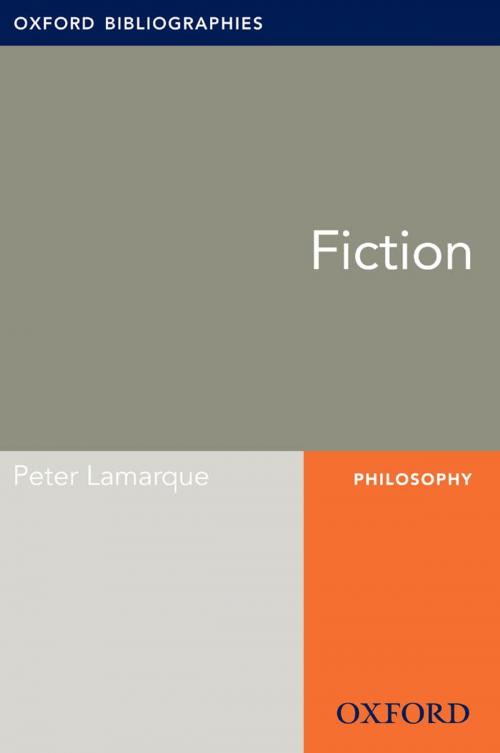 Cover of the book Fiction: Oxford Bibliographies Online Research Guide by Peter Lamarque, Oxford University Press