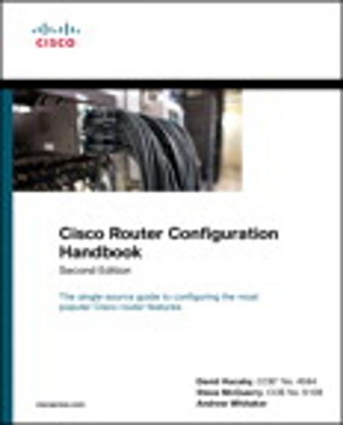 Cover of the book Cisco Router Configuration Handbook by David Hucaby, Steve McQuerry, Andrew Whitaker, Pearson Education