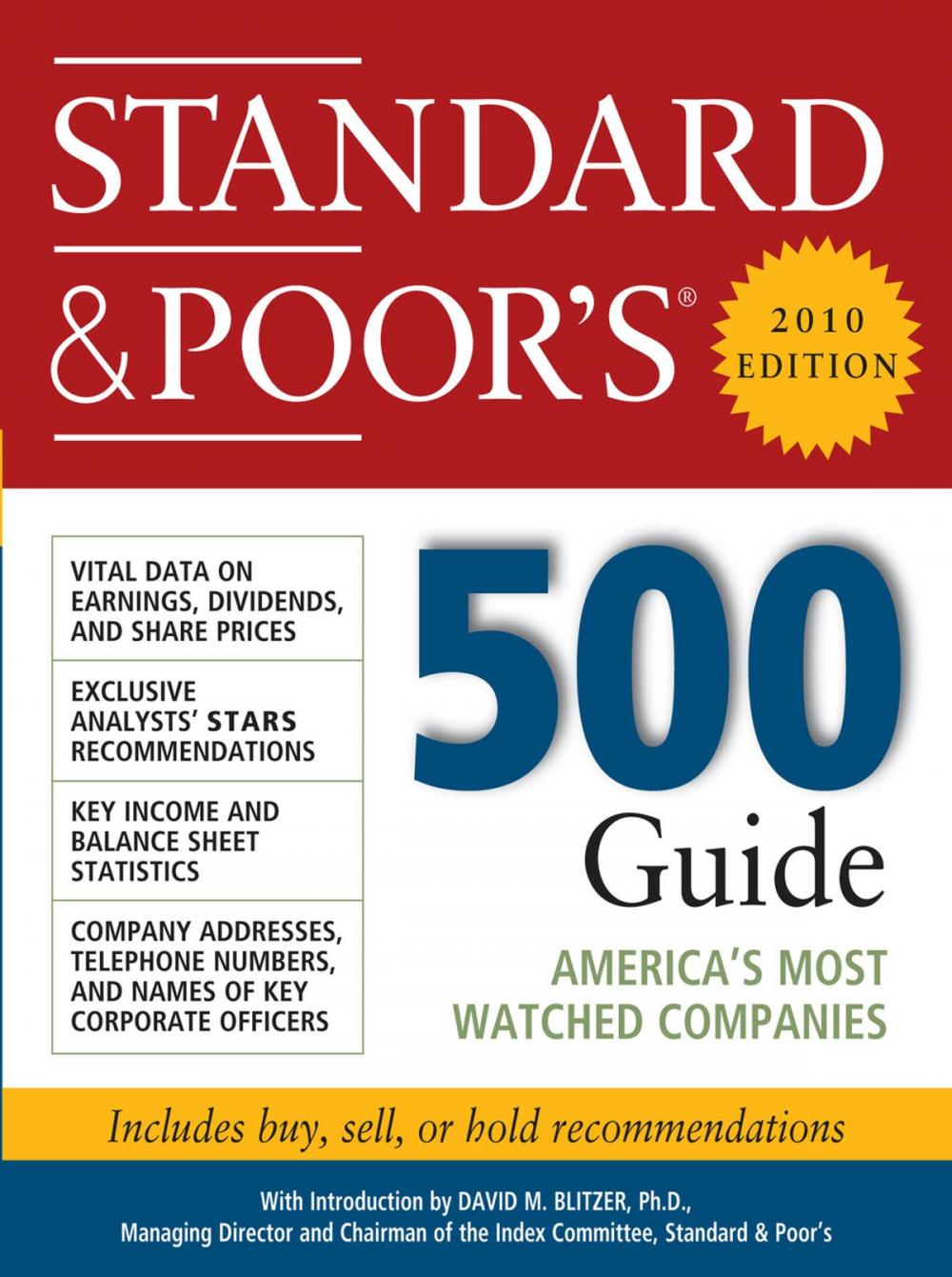 Big bigCover of Standard & Poor's 500 Guide, 2010 Edition