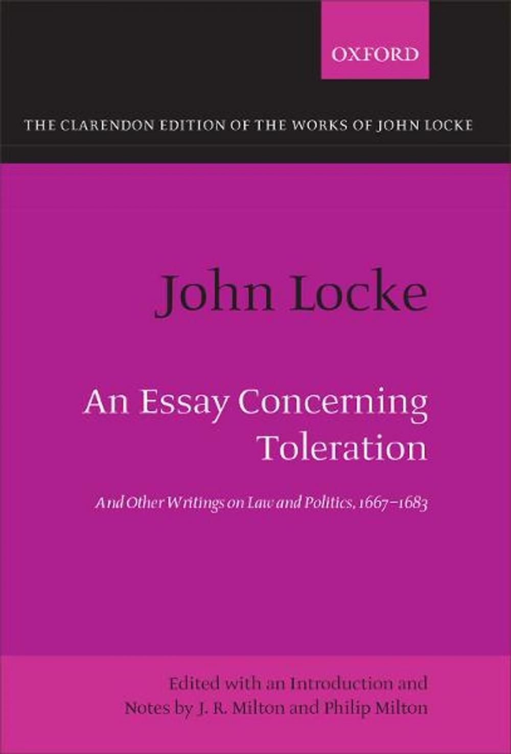 Big bigCover of John Locke: An Essay concerning Toleration