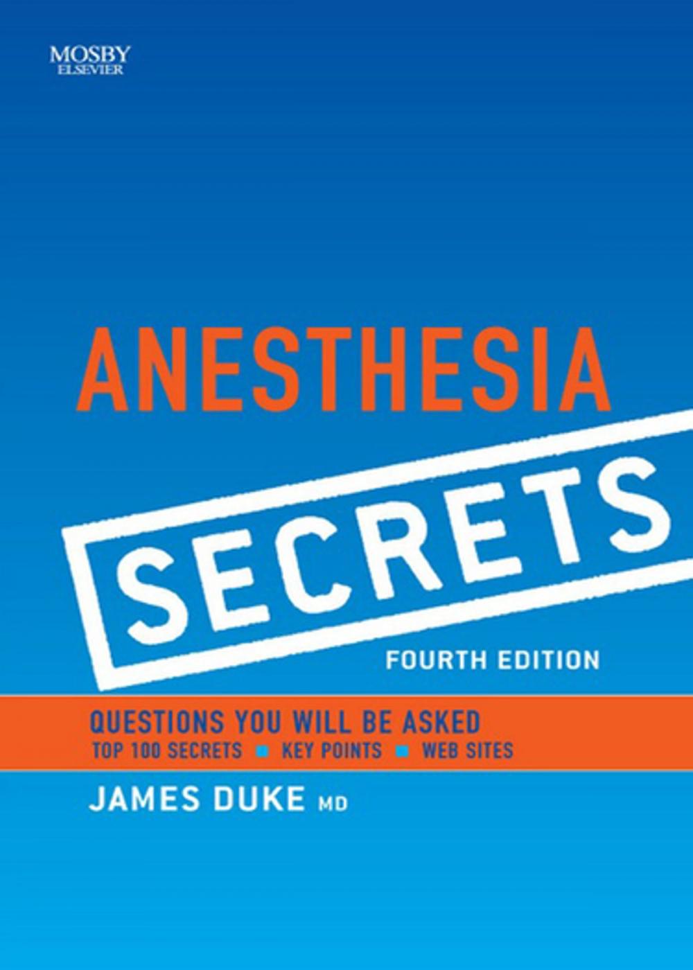 Big bigCover of Anesthesia Secrets