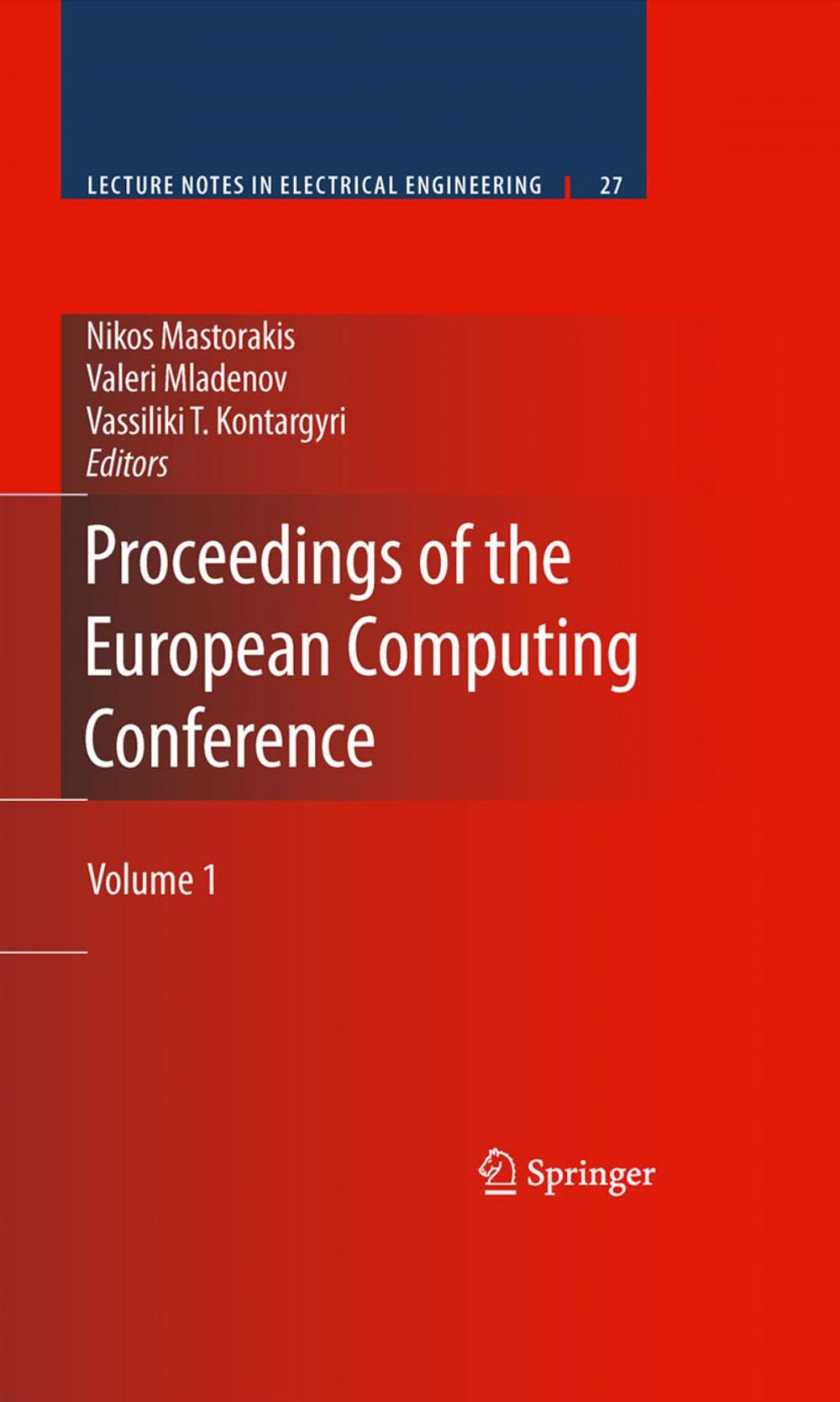 Big bigCover of Proceedings of the European Computing Conference