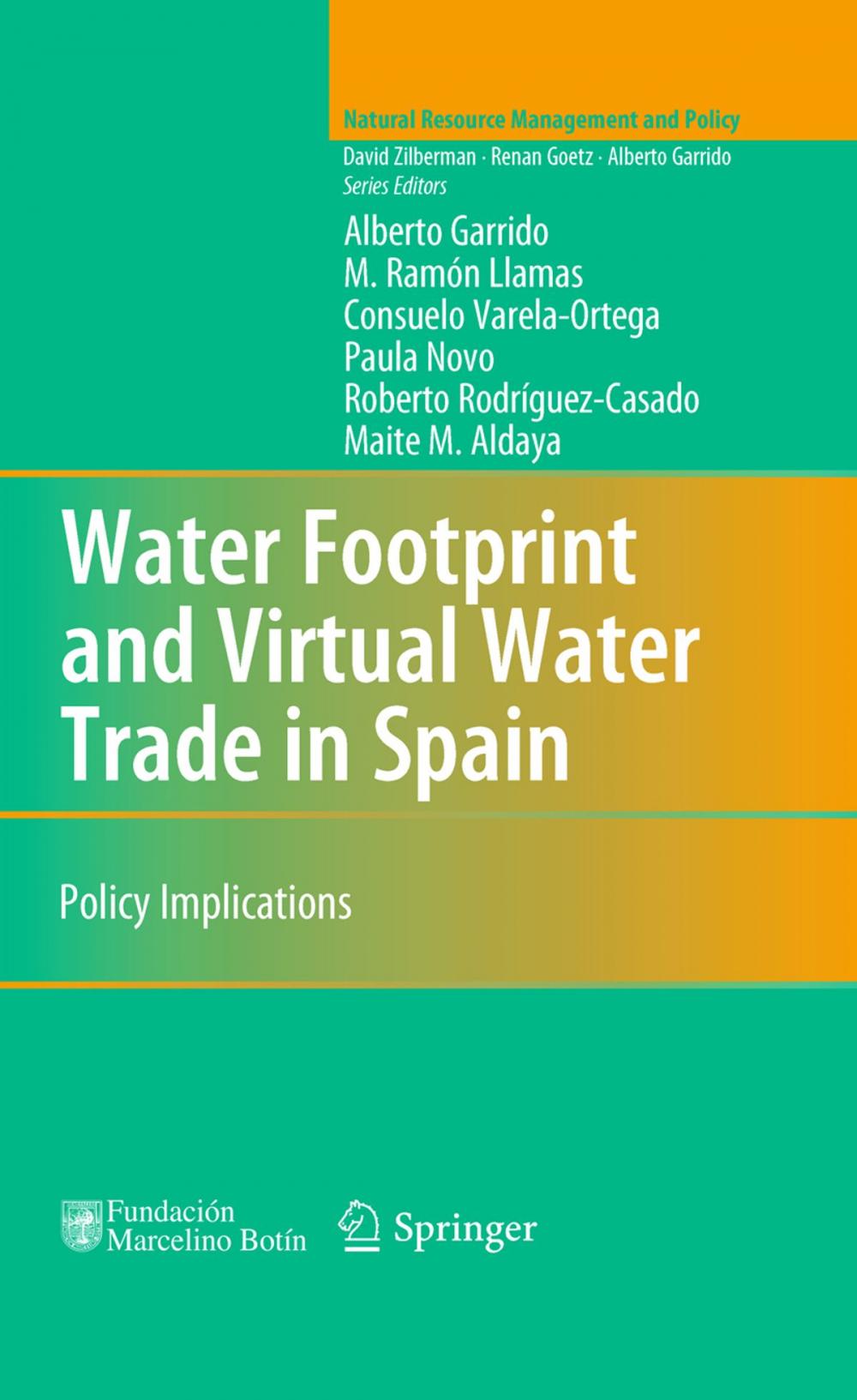 Big bigCover of Water Footprint and Virtual Water Trade in Spain