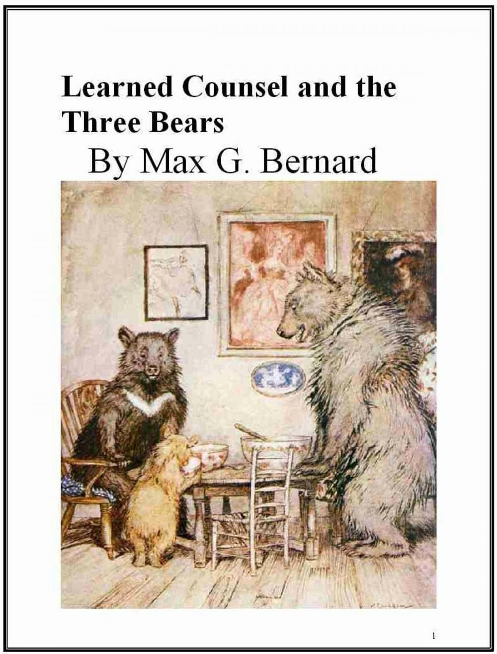 Big bigCover of Learned Counsel and the Three Bears