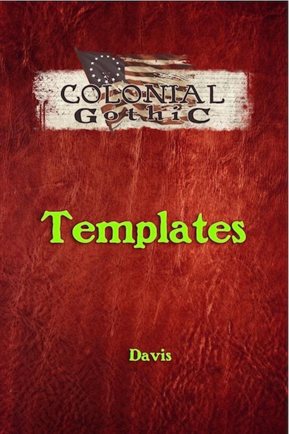 Big bigCover of Colonial Gothic: Templates