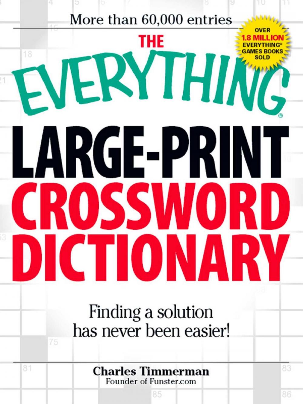 Big bigCover of The Everything Large-Print Crossword Dictionary