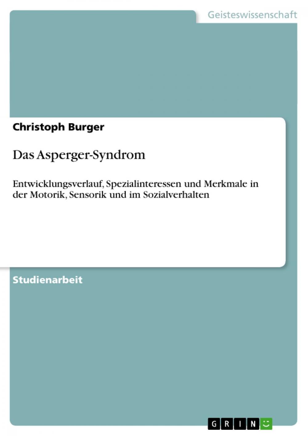 Big bigCover of Das Asperger-Syndrom