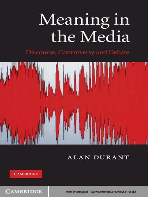 Cover of the book Meaning in the Media by Alan Durant, Cambridge University Press