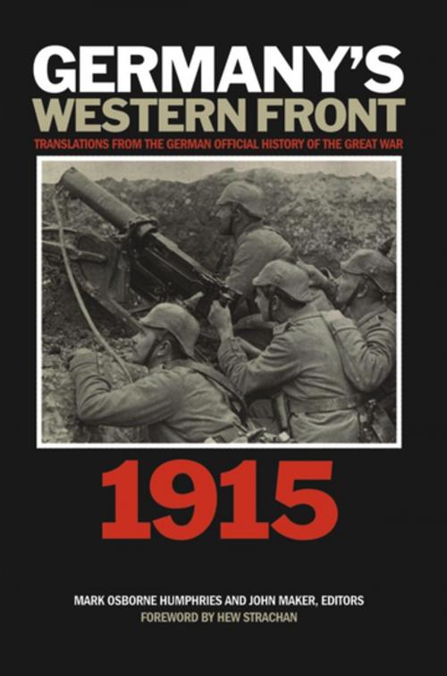 Cover of the book Germany’s Western Front: 1915 by , Wilfrid Laurier University Press