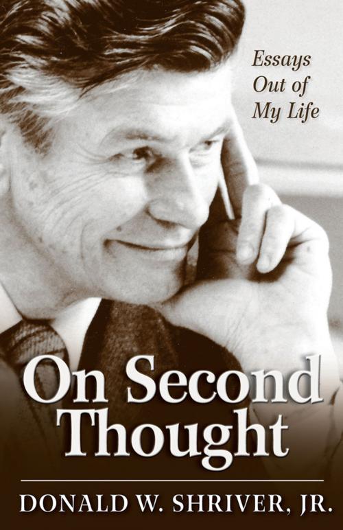 Cover of the book On Second Thought by Donald W. Shriver, Jr., Church Publishing Inc.